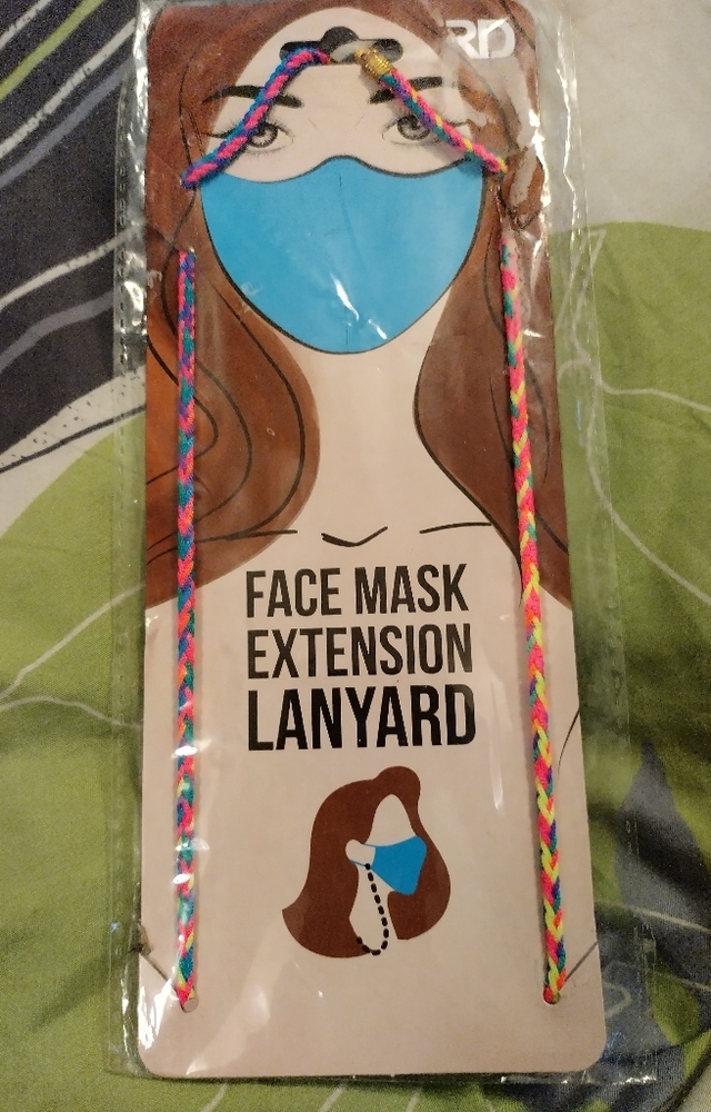 🌻5/$10 Royal Deluxe face Mask Extension lanyard